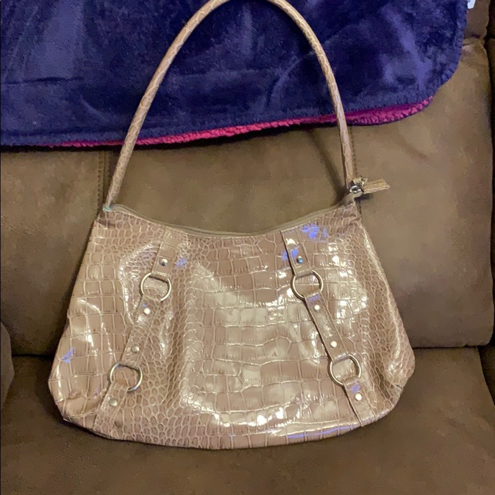 Faux Gator Skin Purse